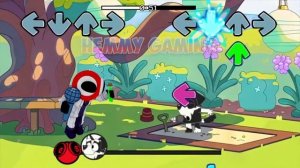 FNF Rainbow Friends vs Bluey, Bingo & Mackenzie Sings Bluey Can Can | Smile Song FNF Mods