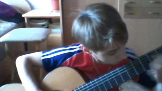 "дивка в синях стояла" на гитаре. смотреть онлайн