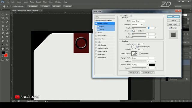 How To Make a Hang Tags in Photoshop - Hang Tags Design Photoshop Tutorials смотреть онлайн