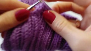 Шапка с отворотом /  вытянутой макушкой размер 54 56 МАСТЕР КЛАСС пряжа Вита Бриллианит