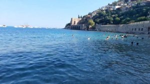 Turkey Alanya 2022 June ! Red Tower Beach Alanya ! Alanya Turkey Walking Tour ! Turkey Travel Alany