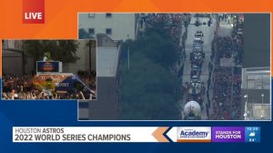 Orbit busts a move at Astros World Series parade