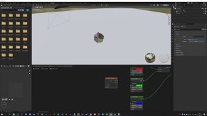 Цветное стекло с дисперсией / Colored glass with dispersion / Blender 3.0