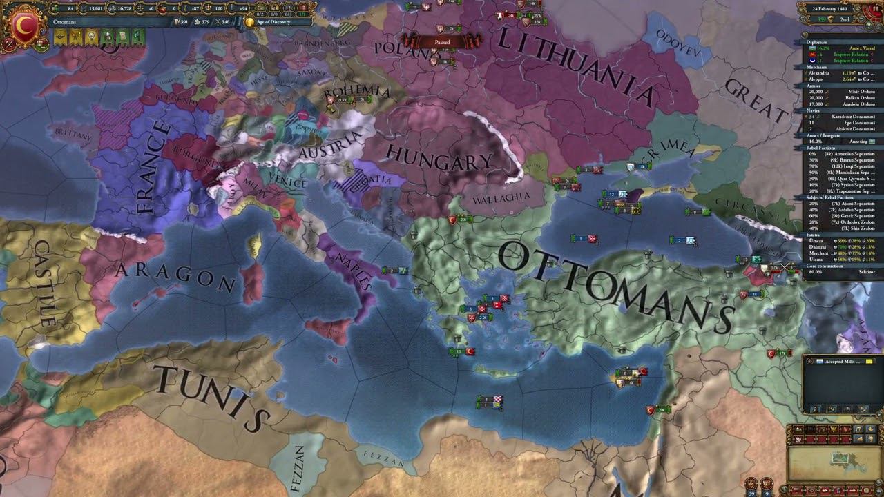 Europe Universalis IV 1.34.5 Casual ottomans часть 6.