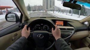 2011 LEXUS RX 450h 3.5l V6 hybrid 249HP | POV Test Drive | Fuel consumption info