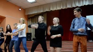Новогодняя дискотека 2015 в лицее №104. Танец 10А.
