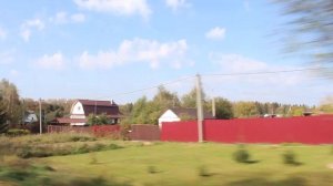 Мчим на автобусе из Чисмены в Волоколамск по осенним просторам на Волоколамском шоссе