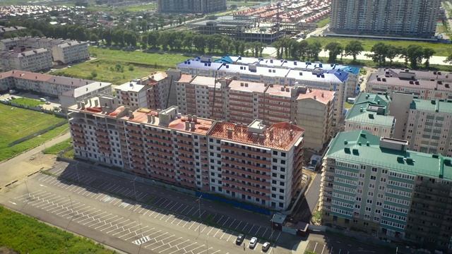 Видео со строительной площадки жилого квартала Краски, г. Краснодар