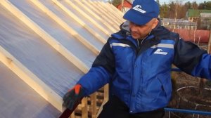 Каркас дома из доски 100 мм. Нюансы монтажа металлочерепицы. Строй и Живи.