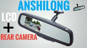 ANSHILONG 4.3 Зеркало заднего вида с ЖК-дисплеем и камерой.