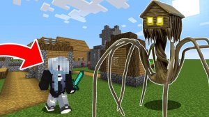 ДЕВУШКА ЗАЩИЩАЕТ ДЕРЕВНЮ ЖИТЕЛЕЙ ОТ ДОМОГОЛОВОГО В МАЙНКРАФТ ! ДЕВУШКА И HOUSE HEAD SCP MINECRAFT