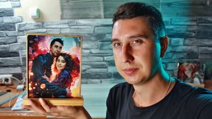 Светильник из эпоксидной смолы