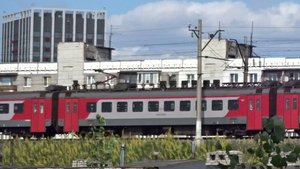 Электропоезд ЭП3Д-0052 на перегоне Толоконцево - Нижний Новгород Московский