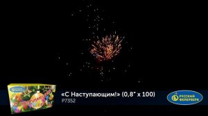 Салют С наступающим. 100 залпов.