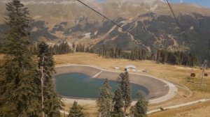 АРХЫЗ. ПОСЁЛОК РОМАНТИК. ПОДЪЁМ НА КАНАТНОЙ ДОРОГЕ.