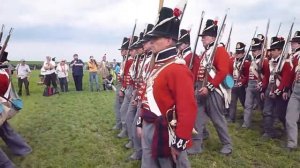 200th anniversary of the battle of Waterloo: March of the soldiers