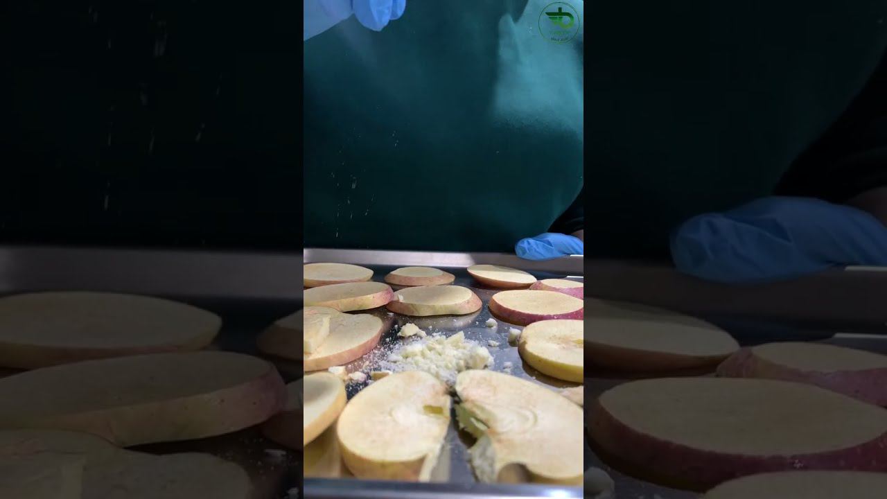 Сублимационная установка B-tasty: сублимация яблок