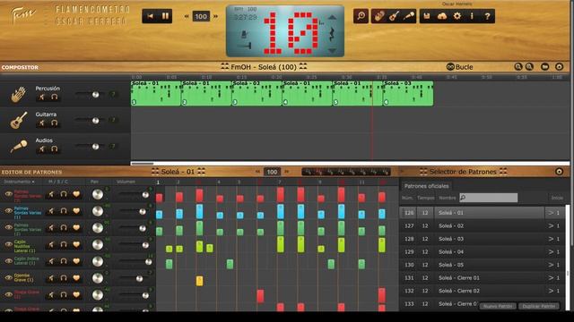 Metrónomo Flamenco - Soleá 100 - Flamencómetro Oscar Herrero смотреть онлайн