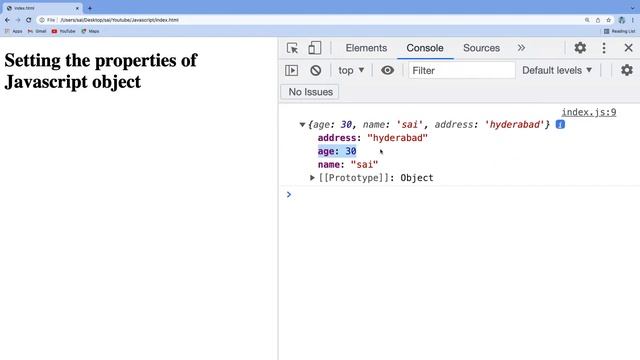 Adding the Properties into an objects | Javascript Objects  | Overriding the properties | Part-7
