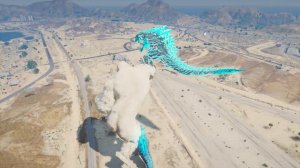 Atomic Godzilla, Godzilla Earth Vs Giant George - Rampage ( GTA V Mods )