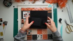 TUTORIAL: LOADED BAG HALLOWEEN | estructura para guardar un flipbook | scrapbooking