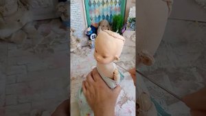 Как пришить голову текстильной кукле!