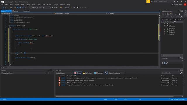 Null Object C# смотреть онлайн