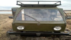 Русский вездеход самоделка HONDA Крутой Самодельный гусеничный вездеход