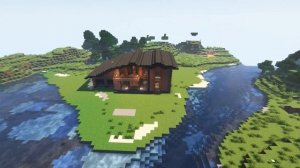 СОВРЕМЕННЫЙ ЗАГОРОДНЫЙ ДОМ С ИНТЕРЬЕРОМ В Minecraft | Как построить Модерн Дом? 2k60fps