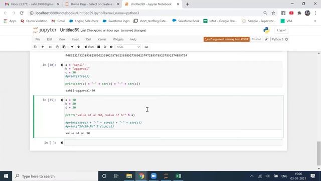 String Formatting in Python using % | What's difference between %s & %d in Python string | Format()