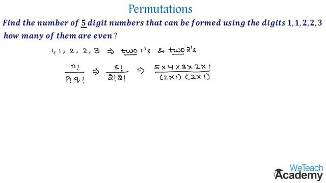 005-Permutations with Constraint Repetitions Example – 1 ⧸ Permutations And Combinations ⧸ Maths Alg