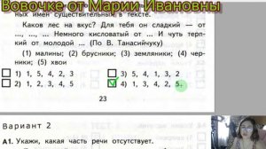 части речи, КИМы О. Крылова, 4 класс, школа России,