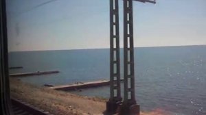 Едем на поезде вдоль моря.Поезд № 116 Адлер - Санкт-Петербург