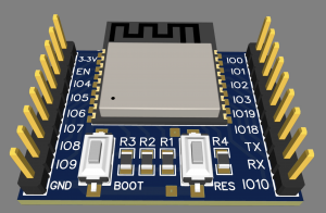 ESP32-C3 макетная плата, изготовление с помощью ЛУТ.