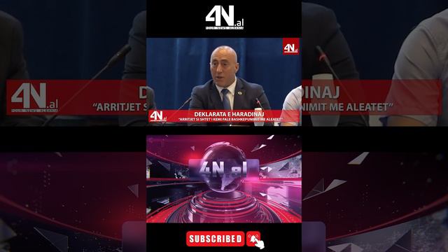 4N.al - Deklarata e Haradinaj “Arritjet si shtet I kemi fale bashkepunimit me aleatet”