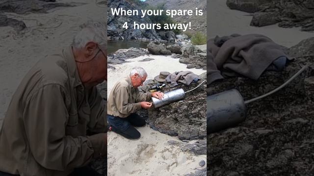 Gold Dredge is broken!.. spare part is 4 hrs away. #golddredging #goldpanning #goldsniping #goldrus