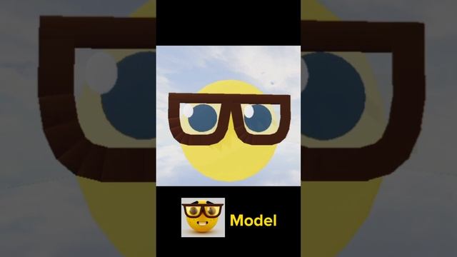 Nerd Emoji model #shorts #roblox