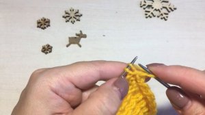 Узор спицами "Вафельный".