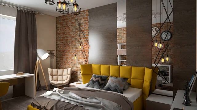 Спальня в стиле лофт смотреть онлайн