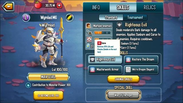ONE OF THE BEST ELITE MONSTER | WYRMLAD LEVEL 1 TO 100 BEST SKILLS & COMBAT: Monster Legends смотреть онлайн