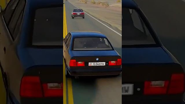 BMW E34 crash 224 km/h #beamng #beamngdrive #crash