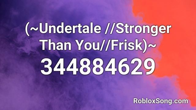 (~Undertale //Stronger Than You//Frisk)~ Roblox ID - Roblox Music Code смотреть онлайн