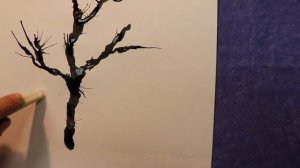 Занятие по ИЗО "Первый снег"