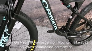 Orbea OIZ H30 29R Fox 32 Float Rhythm Push-Unlock Hydro High Fullsuspension Mountain Bike 2022