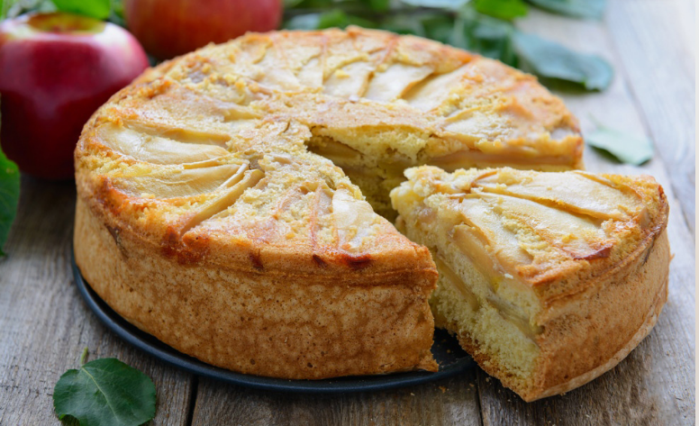Яблочный пирог без яиц. Постный яблочный пирог