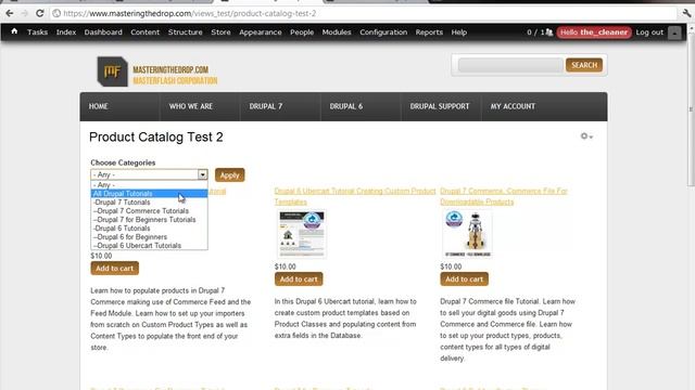 Drupal 7 Commerce Product Catalog using Views Tutorial