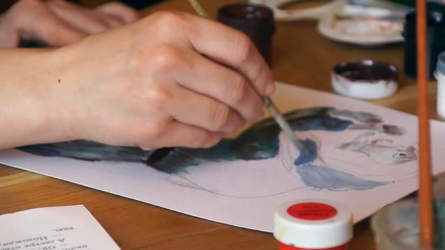 Учимся рисовать марийскую сказку / Марий йомакым сӱретлаш тунемына