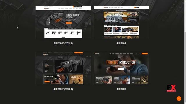 Honor Shooting Club and Weapon Store WordPress Theme Bima Granvi смотреть онлайн