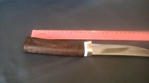 кованный нож 95х18  твердость 62 ед. без гриндера своими руками