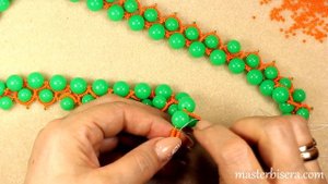 ?Летнее Колье из бисера и бусин "Горошек".  Видео мастер класс